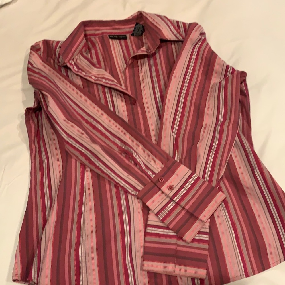 Large pink long sleeve shirt